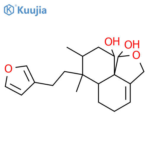 15,16:18,19-Diepoxy-3,13(16),14-clerodatriene-6,19-diol; (ent-5α,6α,8α,19α)-form structure