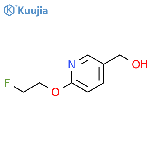 (6-(2-fluoroethoxy)pyridin-3-yl)methanol structure