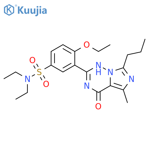 Benzenesulfonamide,3-(1,4-dihydro-5-methyl-4-oxo-7-propylimidazo[5,1-f][1,2,4]triazin-2-yl)-4-ethoxy-N,N-diethyl- structure