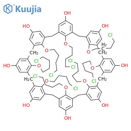 4-Chlorobutyloxyhydroxycalix[8]arene structure