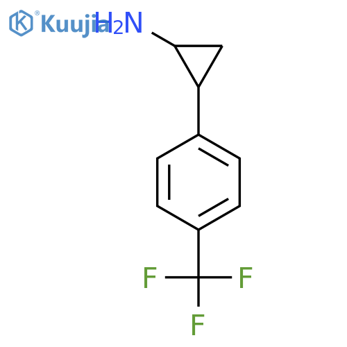 2-[4-(Trifluoromethyl)phenyl]cyclopropan-1-amine structure