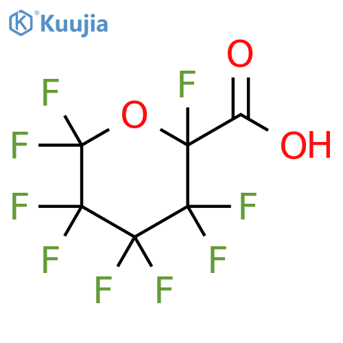 2H-Pyran-2-carboxylic acid, 2,3,3,4,4,5,5,6,6-nonafluorotetrahydro- structure