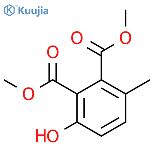 1,2-Benzenedicarboxylic acid, 3-hydroxy-6-methyl-, dimethyl ester structure