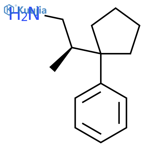 (2R)-2-(1-Phenylcyclopentyl)propan-1-amine structure