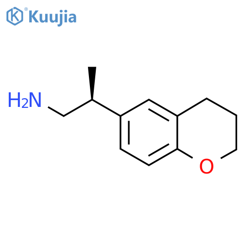 (2S)-2-(3,4-Dihydro-2H-chromen-6-yl)propan-1-amine structure