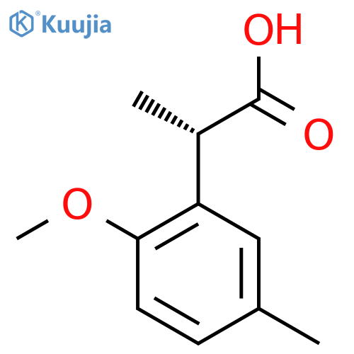 (2S)-2-(2-Methoxy-5-methylphenyl)propanoic acid structure