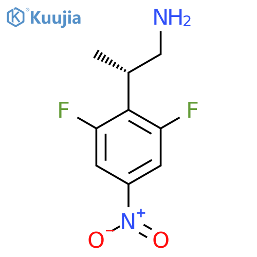 (2S)-2-(2,6-Difluoro-4-nitrophenyl)propan-1-amine structure