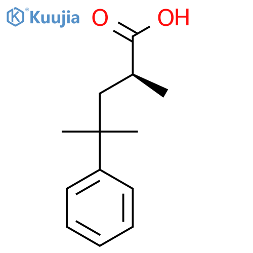 (2S)-2,4-Dimethyl-4-phenylpentanoic acid structure