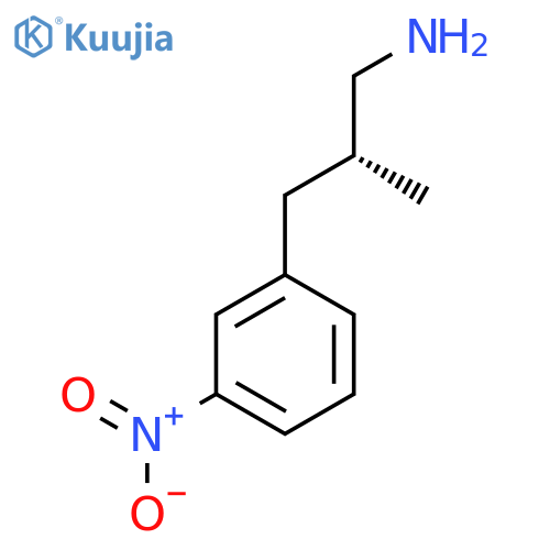 (2R)-2-Methyl-3-(3-nitrophenyl)propan-1-amine structure