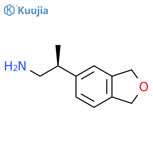 (2S)-2-(1,3-Dihydro-2-benzofuran-5-yl)propan-1-amine structure