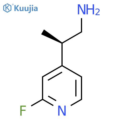 (2R)-2-(2-Fluoropyridin-4-yl)propan-1-amine structure
