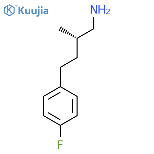 (2S)-4-(4-Fluorophenyl)-2-methylbutan-1-amine structure