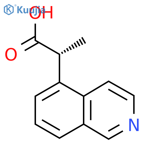 (2R)-2-Isoquinolin-5-ylpropanoic acid structure