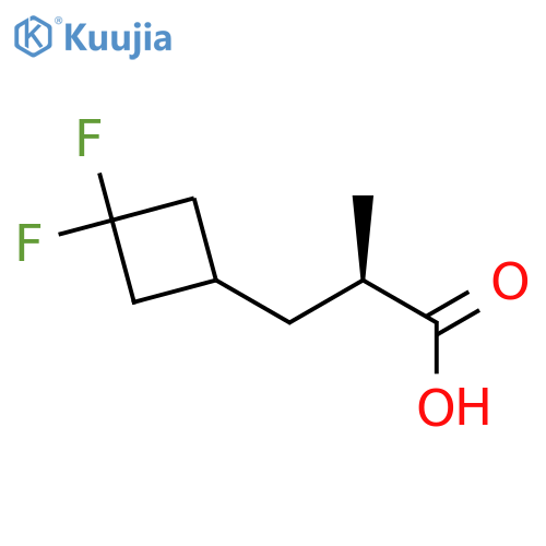 (αR)-3,3-Difluoro-α-methylcyclobutanepropanoic acid structure