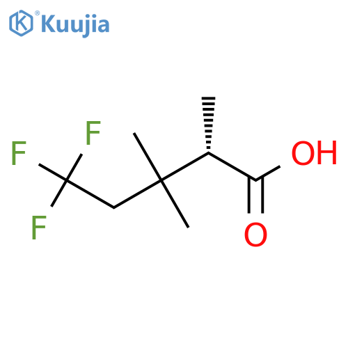 (2S)-5,5,5-Trifluoro-2,3,3-trimethylpentanoic acid structure
