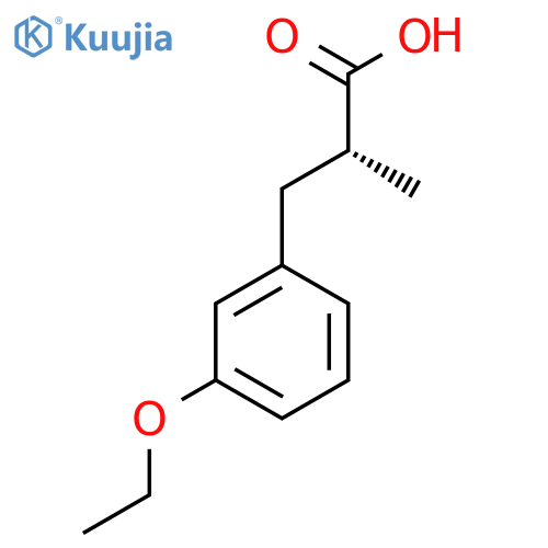 (2R)-3-(3-Ethoxyphenyl)-2-methylpropanoic acid structure