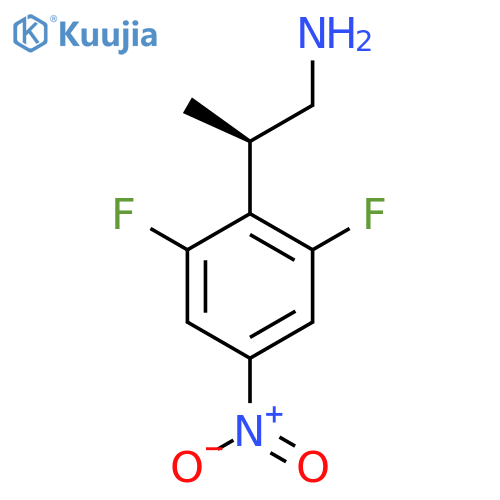(2R)-2-(2,6-Difluoro-4-nitrophenyl)propan-1-amine structure