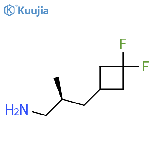 (2S)-3-(3,3-Difluorocyclobutyl)-2-methylpropan-1-amine structure