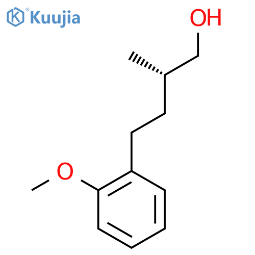 (2S)-4-(2-Methoxyphenyl)-2-methylbutan-1-ol structure