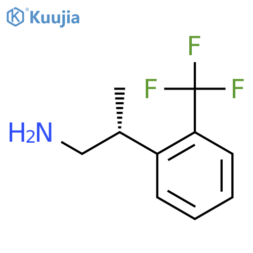 (2R)-2-[2-(Trifluoromethyl)phenyl]propan-1-amine structure
