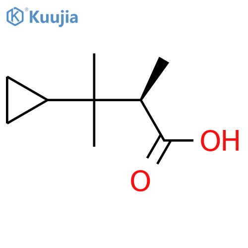 (2R)-3-Cyclopropyl-2,3-dimethylbutanoic acid structure