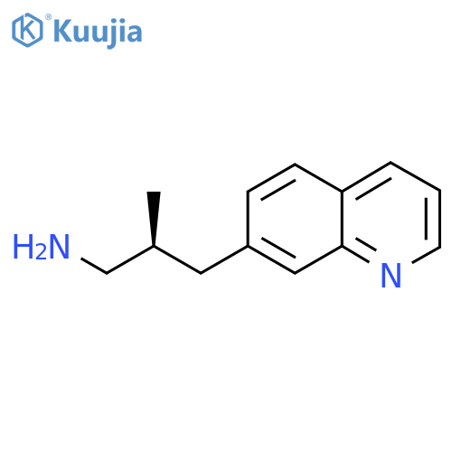(2S)-2-Methyl-3-quinolin-7-ylpropan-1-amine structure