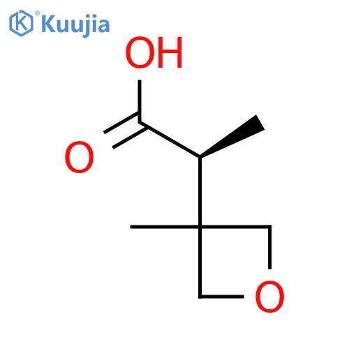 (2S)-2-(3-Methyloxetan-3-yl)propanoic acid structure