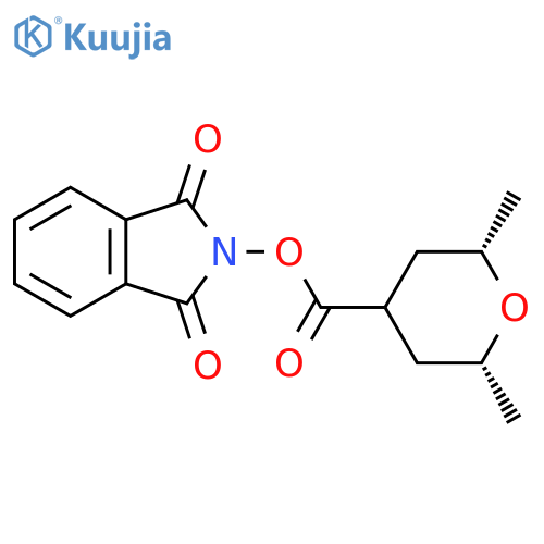 1,3-dioxo-2,3-dihydro-1H-isoindol-2-yl (2R,6S)-2,6-dimethyloxane-4-carboxylate structure
