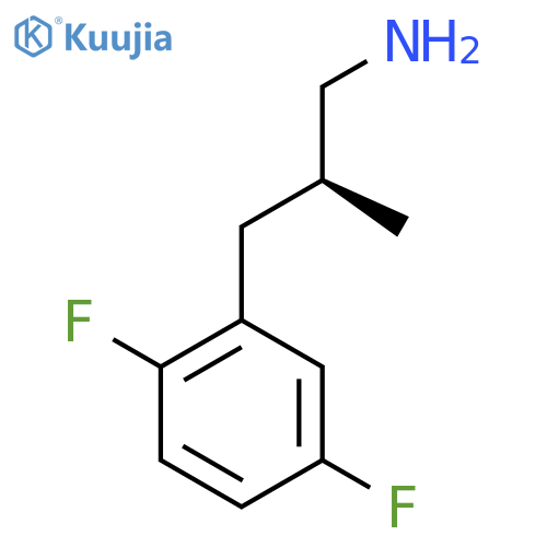 (2S)-3-(2,5-Difluorophenyl)-2-methylpropan-1-amine structure
