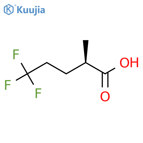 (2R)-5,5,5-Trifluoro-2-methylpentanoic acid structure