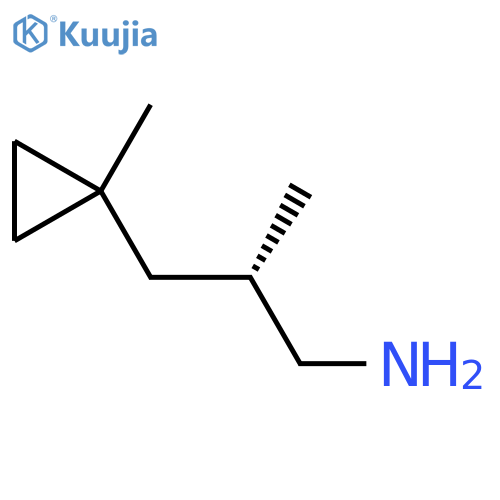 (2S)-2-methyl-3-(1-methylcyclopropyl)propan-1-amine structure