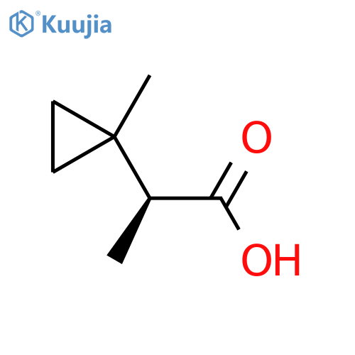 (2S)-2-(1-methylcyclopropyl)propanoic acid structure
