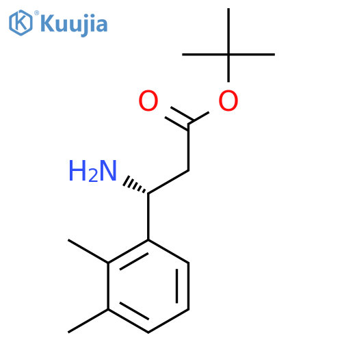 Tert-butyl (3R)-3-amino-3-(2,3-dimethylphenyl)propanoate structure