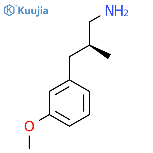 (2S)-3-(3-Methoxyphenyl)-2-methylpropan-1-amine structure