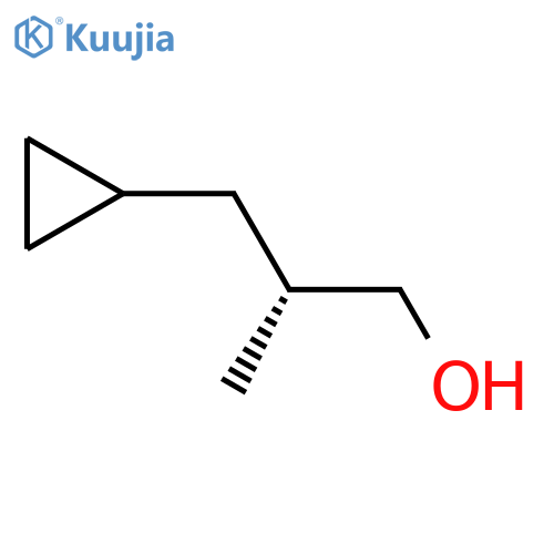 (2R)-3-cyclopropyl-2-methylpropan-1-ol structure