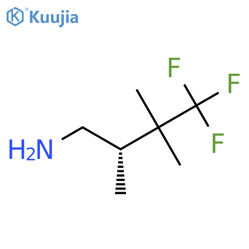 (2S)-4,4,4-Trifluoro-2,3,3-trimethylbutan-1-amine structure
