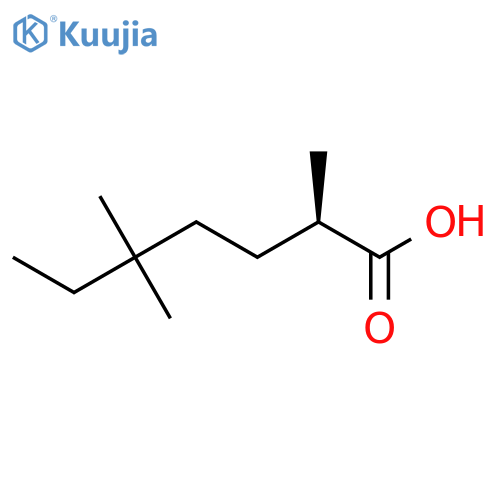 (2R)-2,5,5-Trimethylheptanoic acid structure