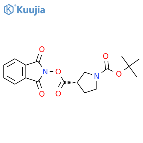 1-Tert-butyl 3-(1,3-dioxo-2,3-dihydro-1H-isoindol-2-YL) (3S)-pyrrolidine-1,3-dicarboxylate structure