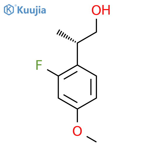 (2S)-2-(2-Fluoro-4-methoxyphenyl)propan-1-ol structure