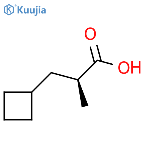 (2S)-3-cyclobutyl-2-methylpropanoic acid structure