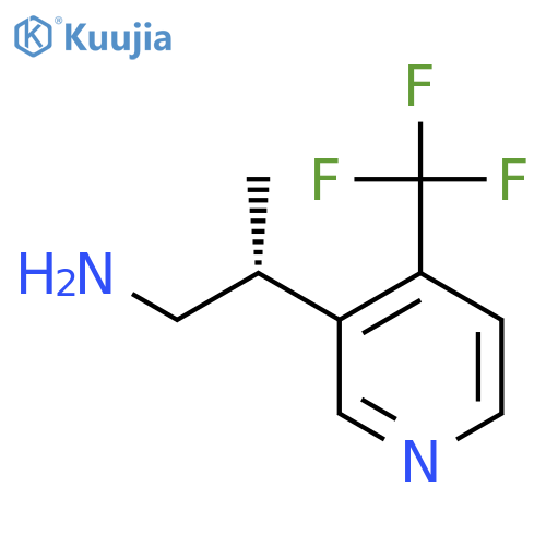 (2R)-2-[4-(Trifluoromethyl)pyridin-3-yl]propan-1-amine structure