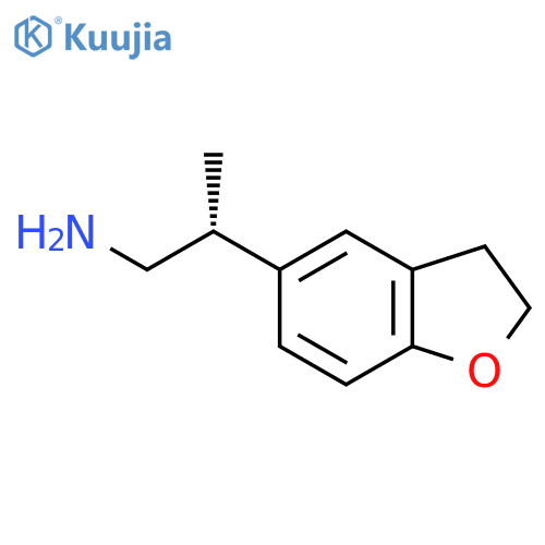 (2R)-2-(2,3-Dihydro-1-benzofuran-5-yl)propan-1-amine structure