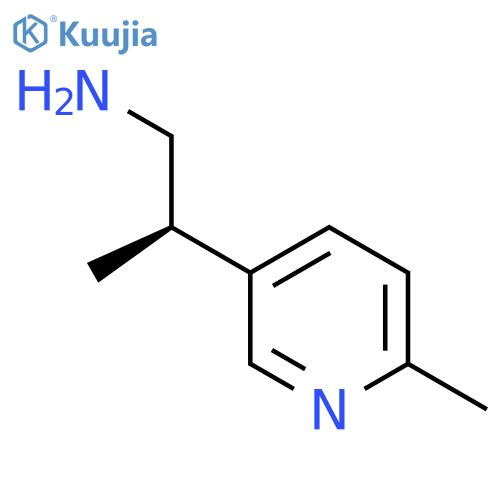 (2R)-2-(6-Methylpyridin-3-yl)propan-1-amine structure