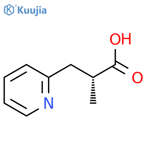 (2R)-2-Methyl-3-pyridin-2-ylpropanoic acid structure