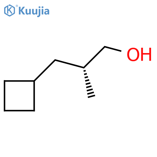 (2R)-3-cyclobutyl-2-methylpropan-1-ol structure