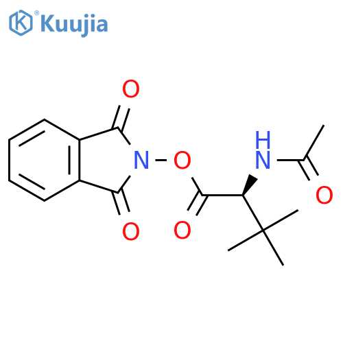 1,3-dioxo-2,3-dihydro-1H-isoindol-2-yl (2S)-2-acetamido-3,3-dimethylbutanoate structure