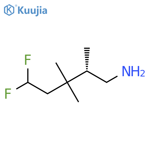 (2S)-5,5-Difluoro-2,3,3-trimethylpentan-1-amine structure