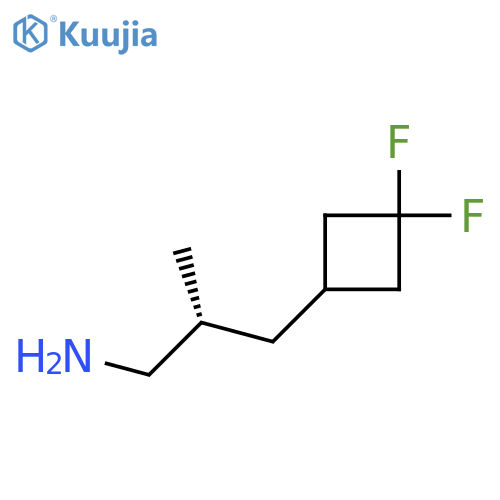 (2R)-3-(3,3-Difluorocyclobutyl)-2-methylpropan-1-amine structure