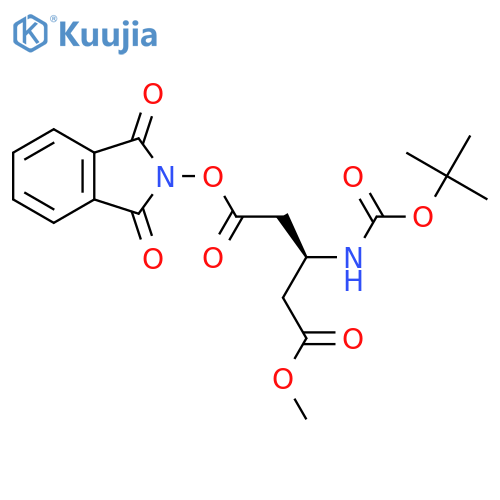 1,3-dioxo-2,3-dihydro-1H-isoindol-2-yl 1-methyl (3S)-3-{[(tert-butoxy)carbonyl]amino}pentanedioate structure