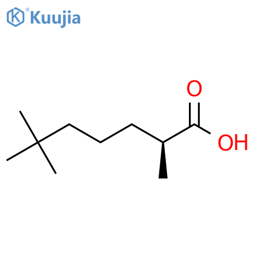 (2S)-2,6,6-Trimethylheptanoic acid structure